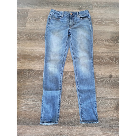 American Eagle By Payless Denim - American Eagle Women's Jeggings Denim Jeans Stretch Blue‎ Size 2 #20